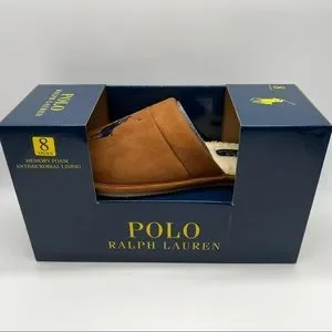 Polo Ralph Lauren Men Memory Foam Antimicrobial Lining Mule House Slippers Sz 9 s-l400.jpg main image 2